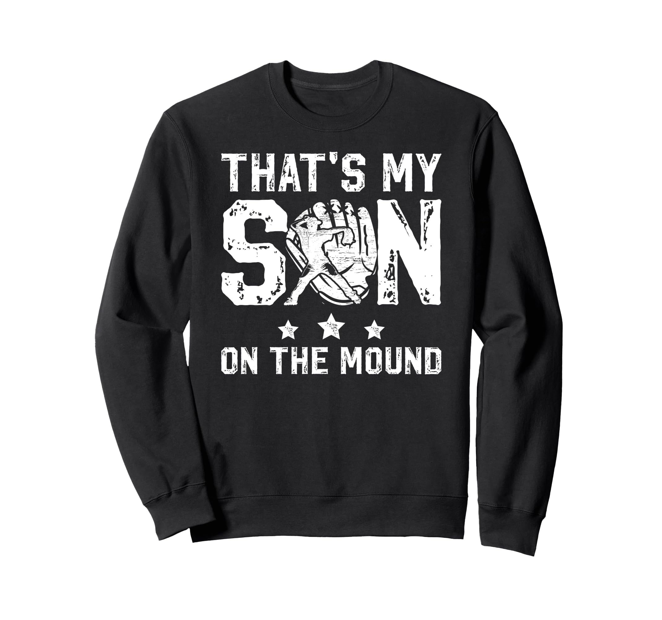 Thats My Son Baseball Pitcher Dad Sweatshirt - Custom Art Print for Adults - T-Shirt, Sweatshirt, Hoodie