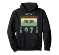 Best 1971 Cassette Tape Birthday Hoodie - Streetwear Style for Adults - T-Shirt, Sweatshirt, Hoodie