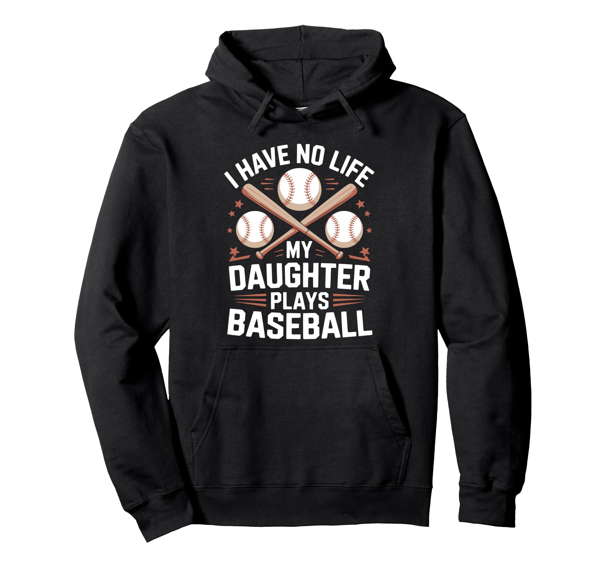 Funny Baseball Parents Daughter Mom Hoodie - Custom Art Print Men Women - T-Shirt, Sweatshirt, Hoodie