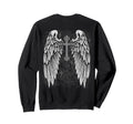 Grunge Wings Angel Back Cross Y2K Sweatshirt - Trendy Graphic Men Women - T-Shirt, Sweatshirt, Hoodie