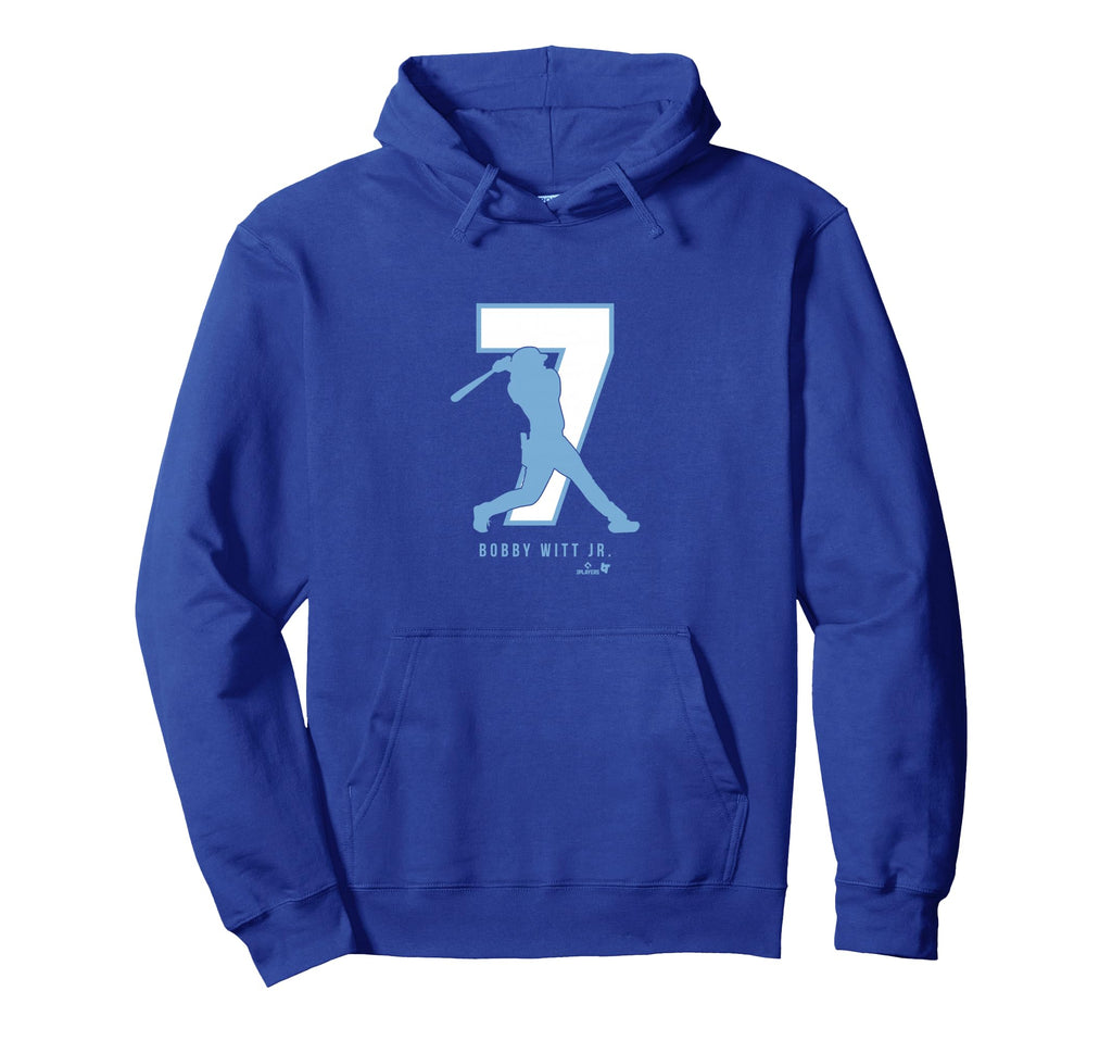 Bobby Witt Jr 7 Kansas City Baseball Hoodie - Graphic Print Unisex - T-Shirt, Sweatshirt, Hoodie