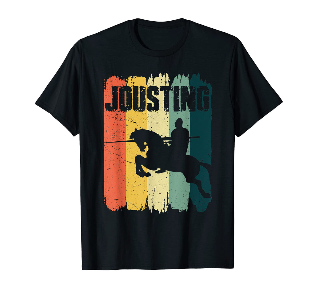 Medieval Knight Jousting Sunset T-Shirt - Minimalist Print Unisex - T-Shirt, Sweatshirt, Hoodie