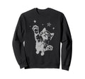 Y2K Cat Jumping Stars Silly 90S Sweatshirt - Streetwear Style for Adults - T-Shirt, Sweatshirt, Hoodie