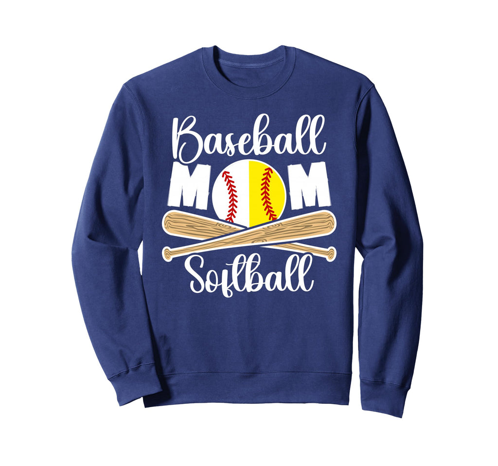 Baseball Softball Mom Ballers Sweatshirt - Fun Novelty Design Unisex - T-Shirt, Sweatshirt, Hoodie