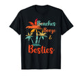 Beaches Booze And Besties Sunset T-Shirt - Casual Everyday Wear Men Women - T-Shirt, Sweatshirt, Hoodie