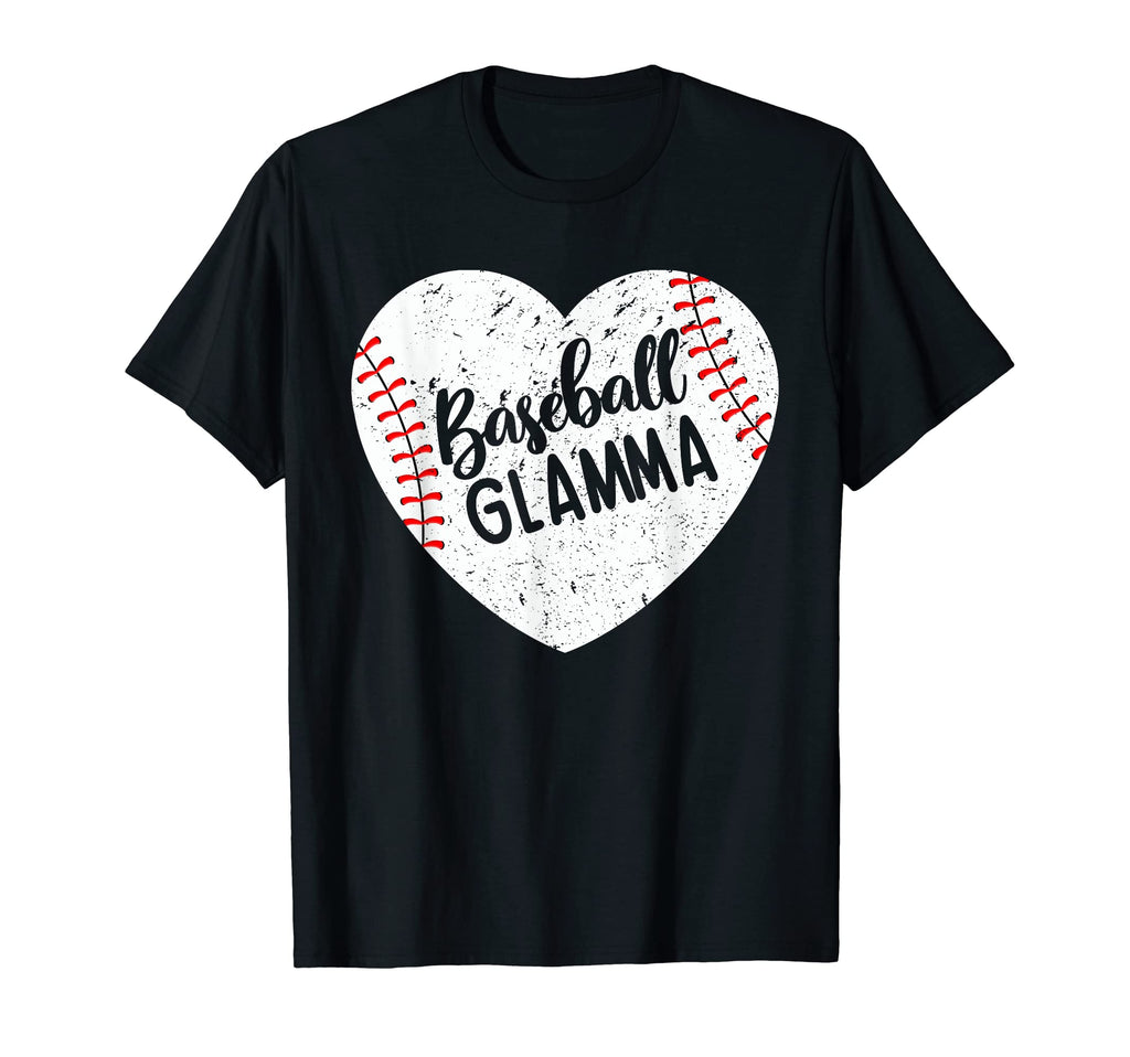 Baseball Glamma Heart Baseball Grandma T-Shirt - Minimalist Print Unisex - T-Shirt, Sweatshirt, Hoodie