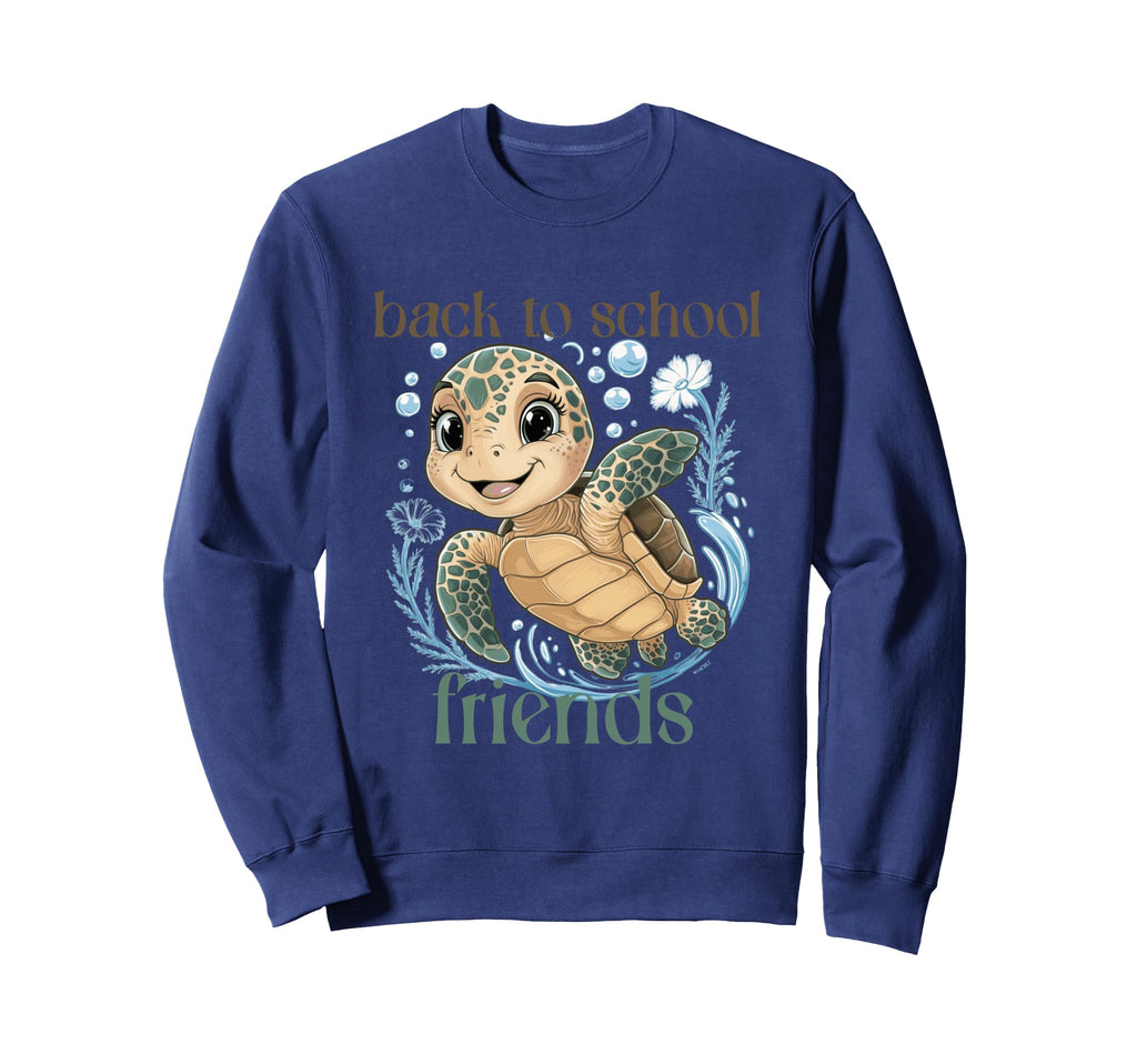 Kawaii Seaturtle Casual Anime Sweatshirt - Unique Graphic for Adults - T-Shirt, Sweatshirt, Hoodie