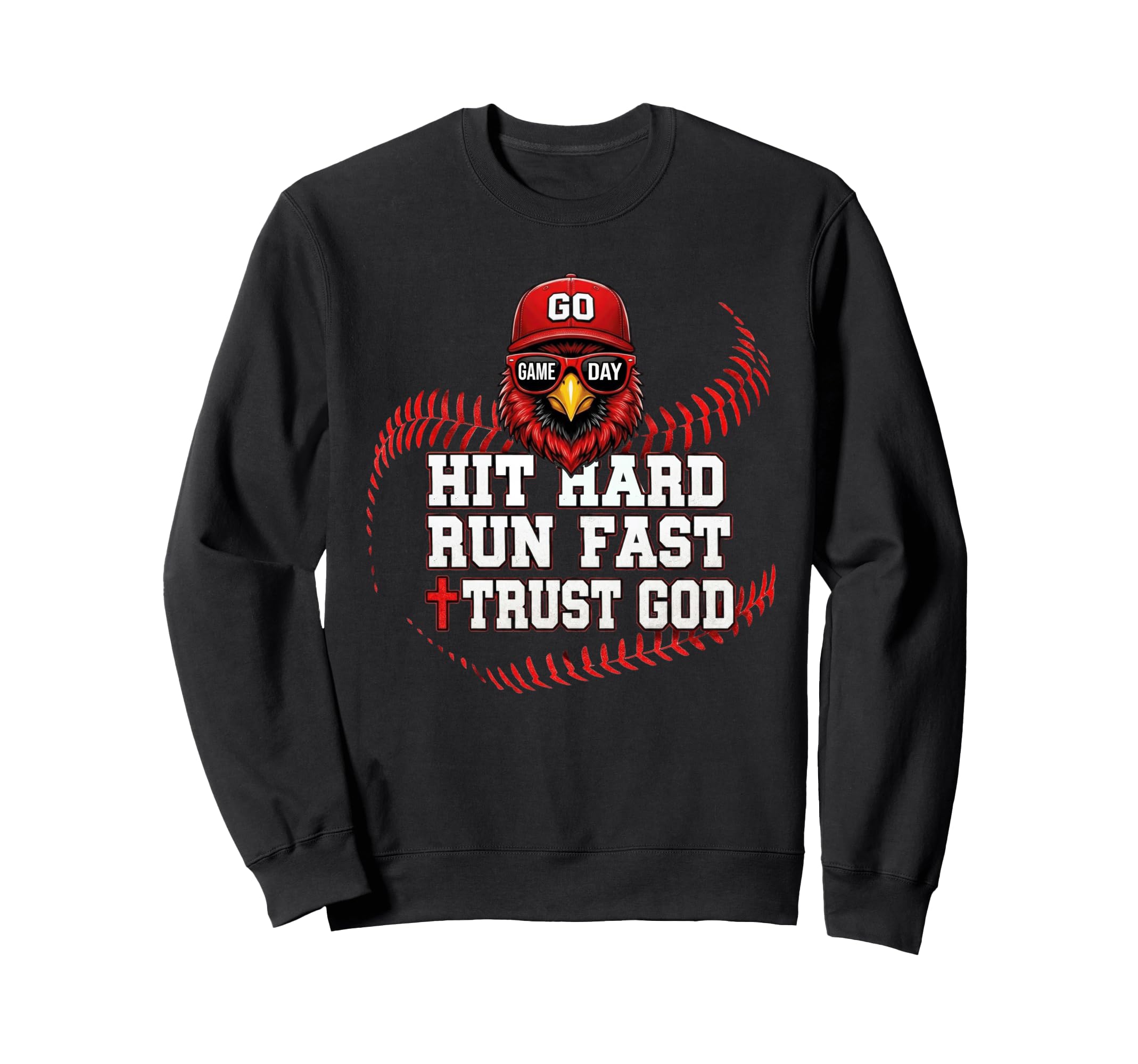 Hit Hard Run Fast Trust God Sweatshirt - Streetwear Style Men Women - T-Shirt, Sweatshirt, Hoodie