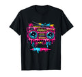 Dripping Paint Boombox Old School Hip Hop T-Shirt - Trendy Graphic Unisex - T-Shirt, Sweatshirt, Hoodie