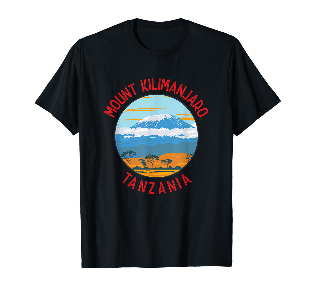 Mount Kilimanjaro Tanzania Distressed T-Shirt - Graphic Print for Adults - T-Shirt, Sweatshirt, Hoodie