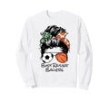 Busy Raising Ballers Messy Bun Sweatshirt - Streetwear Style for Adults - T-Shirt, Sweatshirt, Hoodie