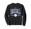 Red Blue Checkerboard Baseball Sweatshirt - Casual Everyday Wear Men Women - T-Shirt, Sweatshirt, Hoodie