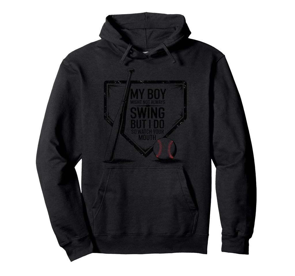My Might Not Always Swing Baseball Hoodie - Aesthetic Graphic Men Women - T-Shirt, Sweatshirt, Hoodie
