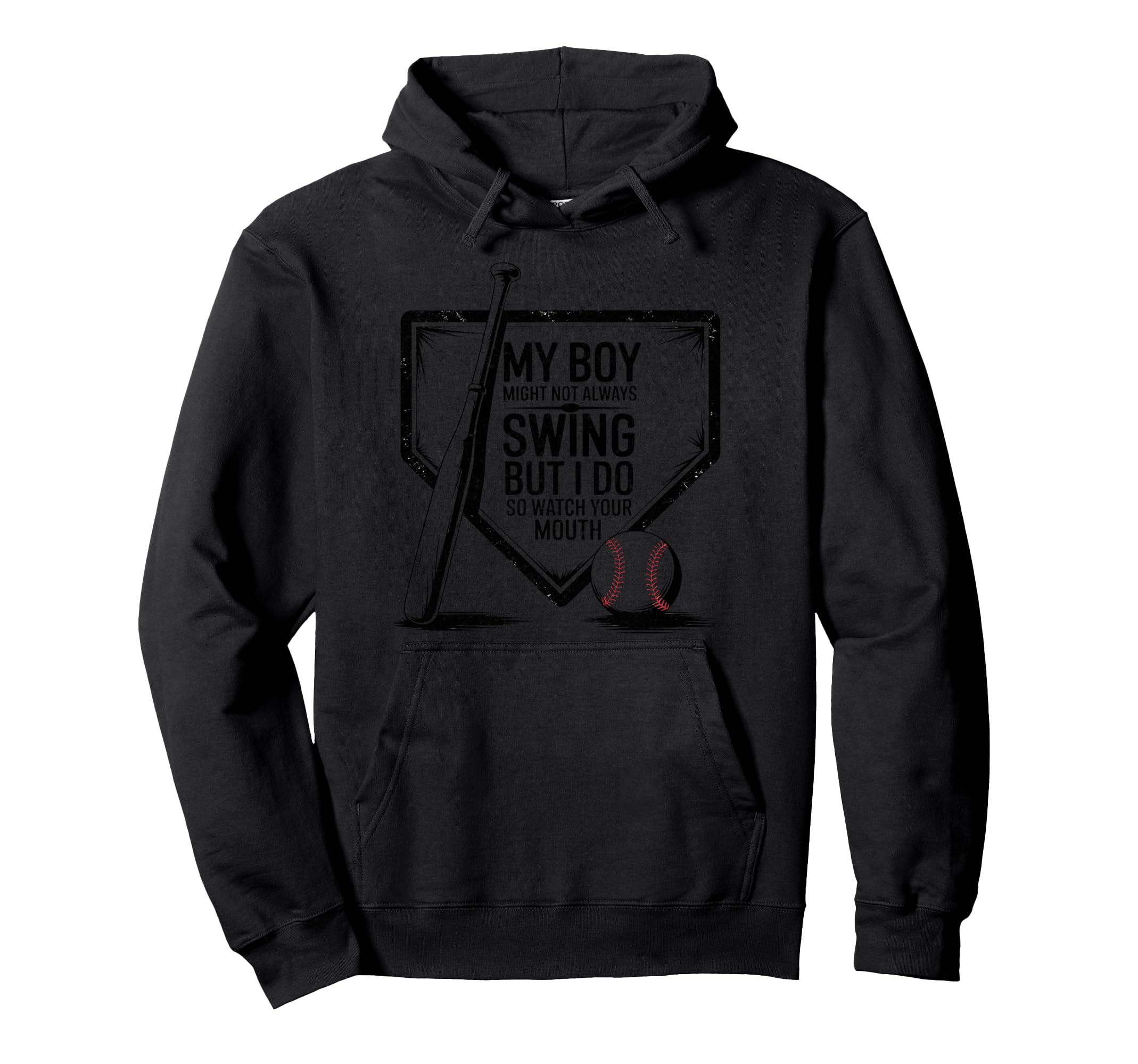 My Might Not Always Swing Baseball Hoodie - Aesthetic Graphic Men Women - T-Shirt, Sweatshirt, Hoodie