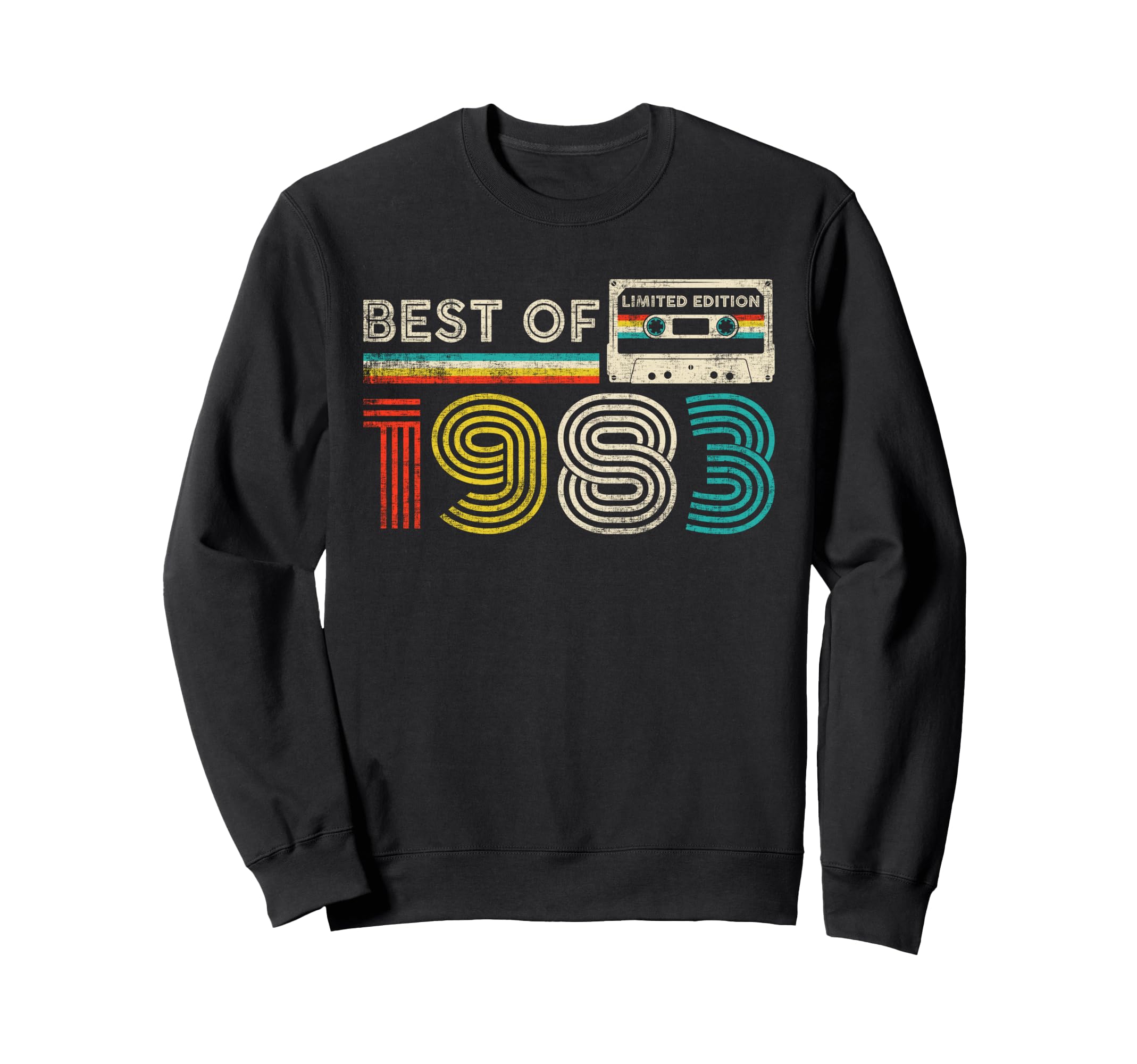 Best 1983 Birthday 1983 Cassette Sweatshirt - Streetwear Style for Adults - T-Shirt, Sweatshirt, Hoodie