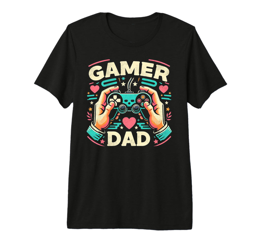 Gamer Dad Game Controller Gaming Video T-Shirt - Trendy Graphic for Adults - T-Shirt, Sweatshirt, Hoodie