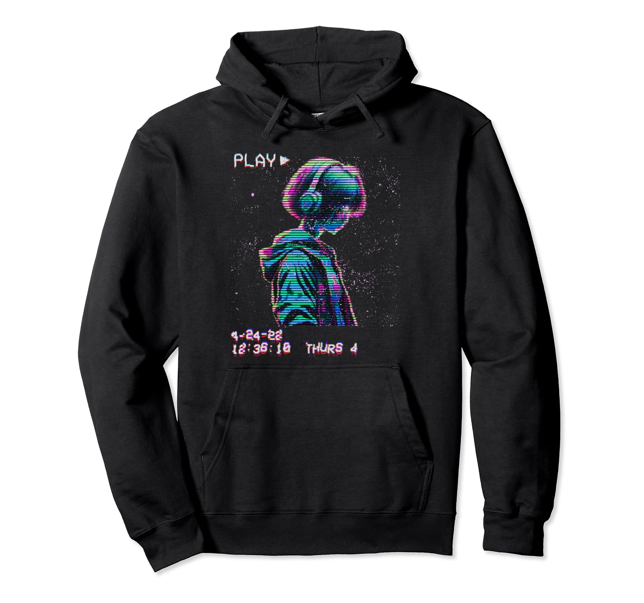 Synthwave Vaporwave Aesthetic Sad Hoodie - Fun Novelty Design for Adults - T-Shirt, Sweatshirt, Hoodie