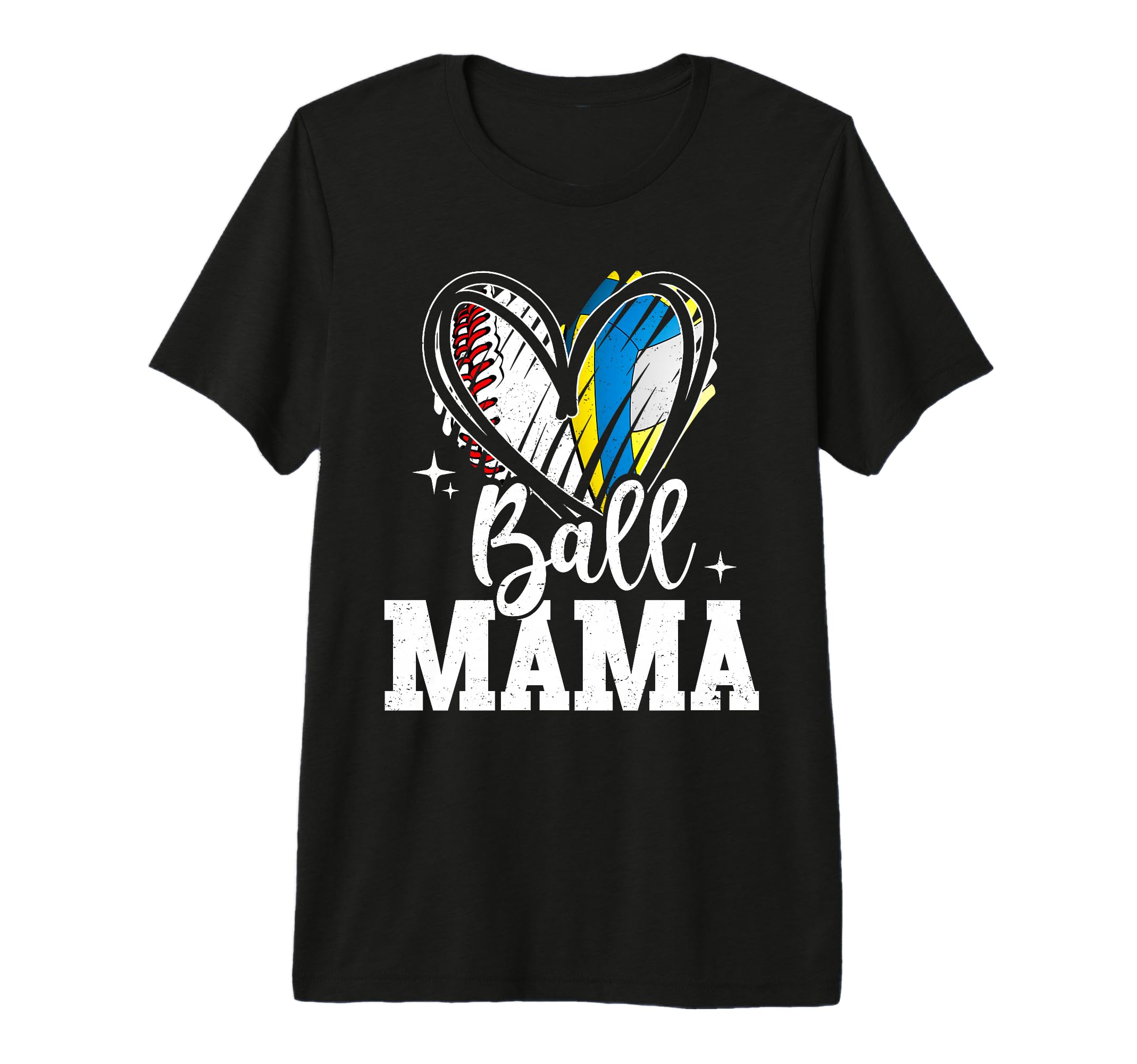 Ball Mama Baseball Volleyball Mama T-Shirt - Fun Novelty Design Men Women - T-Shirt, Sweatshirt, Hoodie