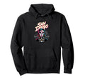 San Diego Sugar Skull Synthwave Baseball Hoodie - Unique Graphic Men Women - T-Shirt, Sweatshirt, Hoodie
