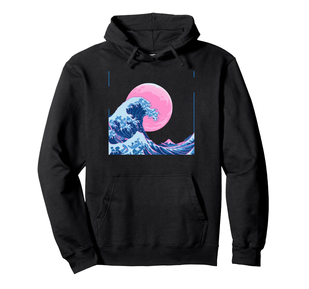 Japanese Wave Vaporwave Aesthetic Hoodie - Novelty Apparel Men Women - T-Shirt, Sweatshirt, Hoodie