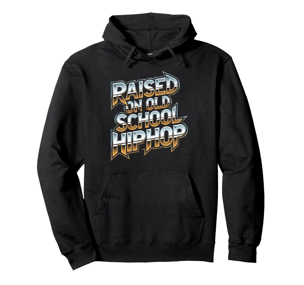 Raised Old School Hip Hop Cassette Hoodie - Streetwear Style Men Women - T-Shirt, Sweatshirt, Hoodie