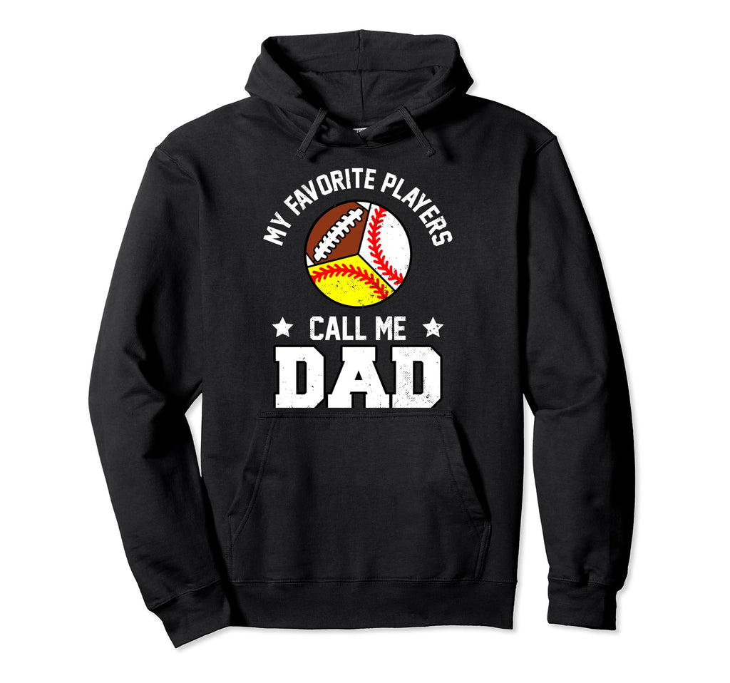 My Favorites Baseball Softball Hoodie - Casual Everyday Wear Men Women - T-Shirt, Sweatshirt, Hoodie