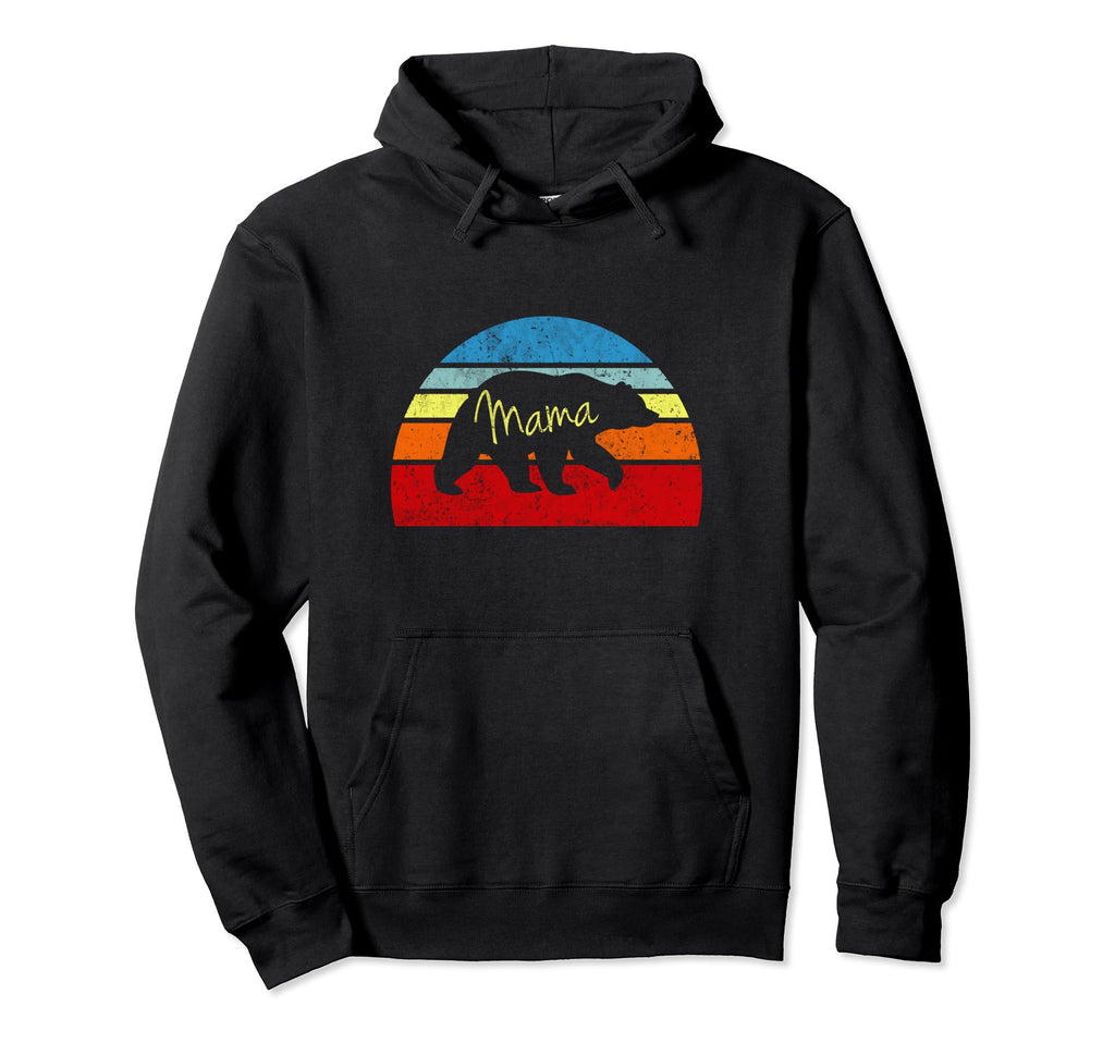 Mama Bear Distressed Sweatshirt - Graphic Print Unisex - T-Shirt, Sweatshirt, Hoodie
