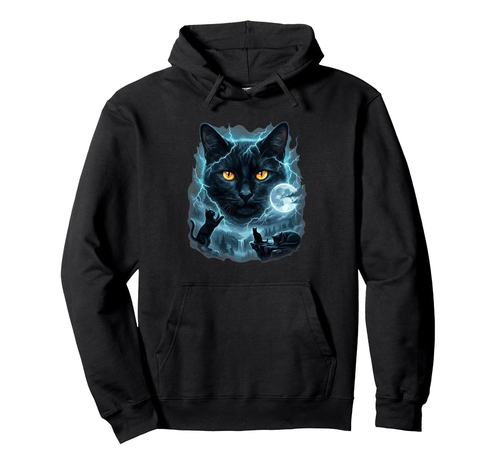 Black Cat Lover Gifts Tees Goth Y2K Hoodie - Novelty Apparel Men Women - T-Shirt, Sweatshirt, Hoodie