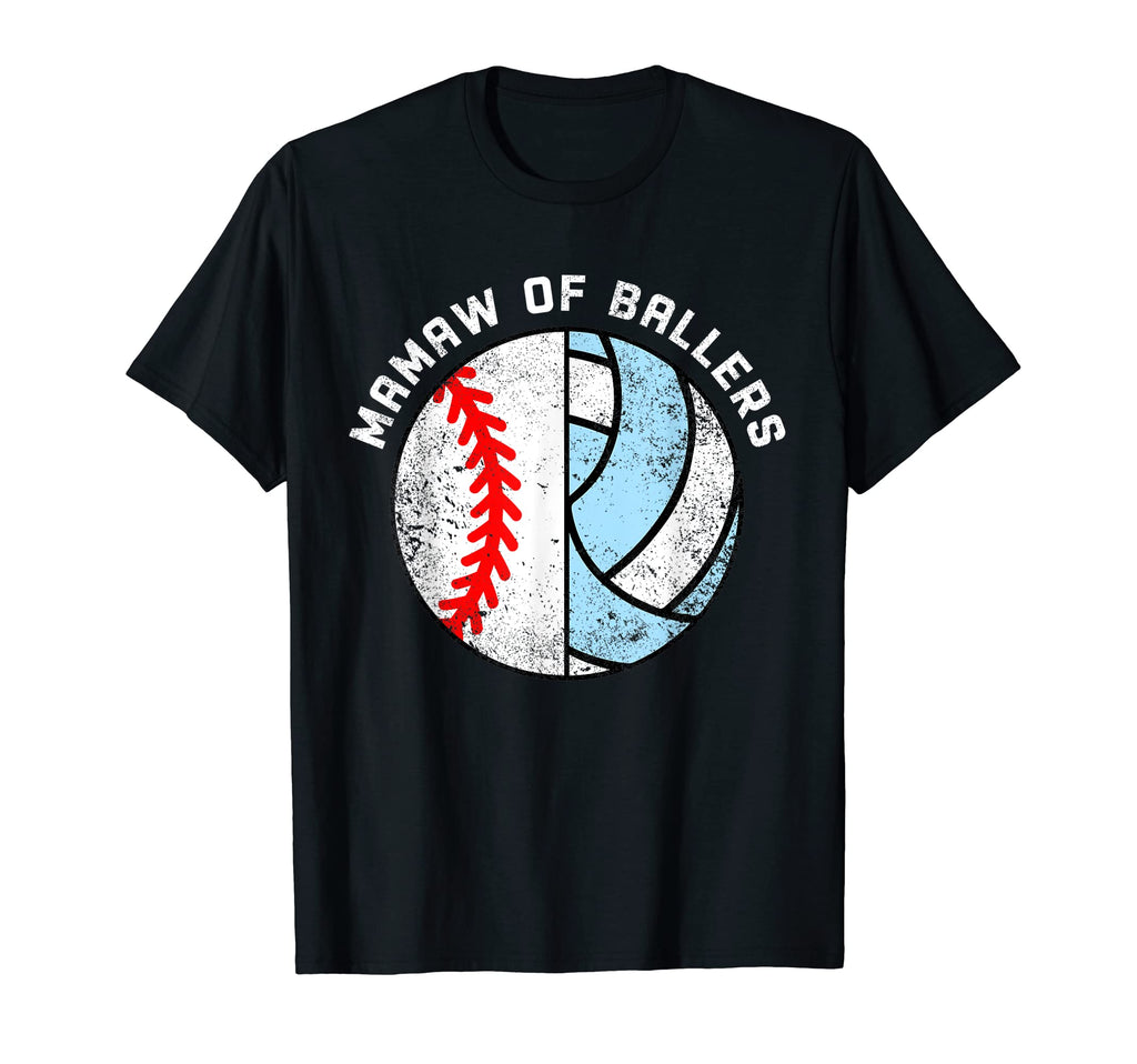 Mamaw Ballers Funny Baseball T-Shirt - Unique Graphic for Adults - T-Shirt, Sweatshirt, Hoodie