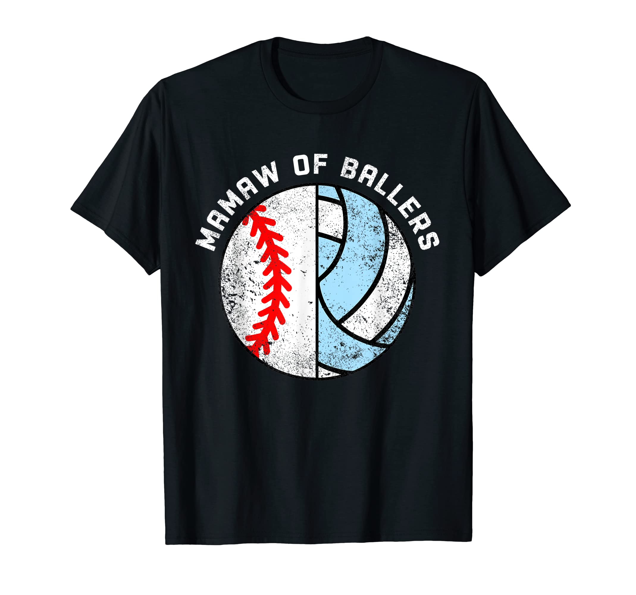 Mamaw Ballers Funny Baseball T-Shirt - Unique Graphic for Adults - T-Shirt, Sweatshirt, Hoodie