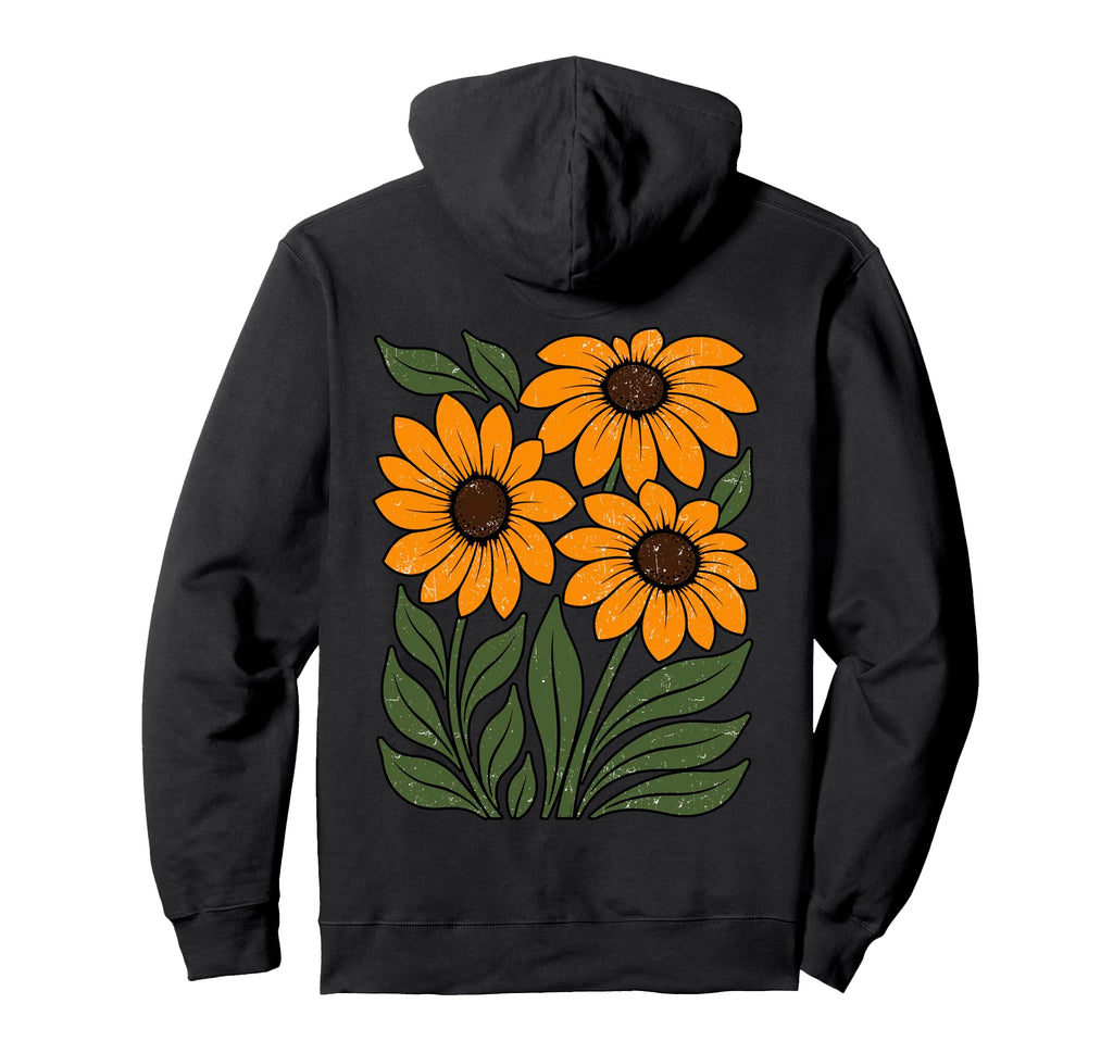 Sunflower Inspired Wildflower Nature Hoodie - Novelty Apparel Men Women - T-Shirt, Sweatshirt, Hoodie