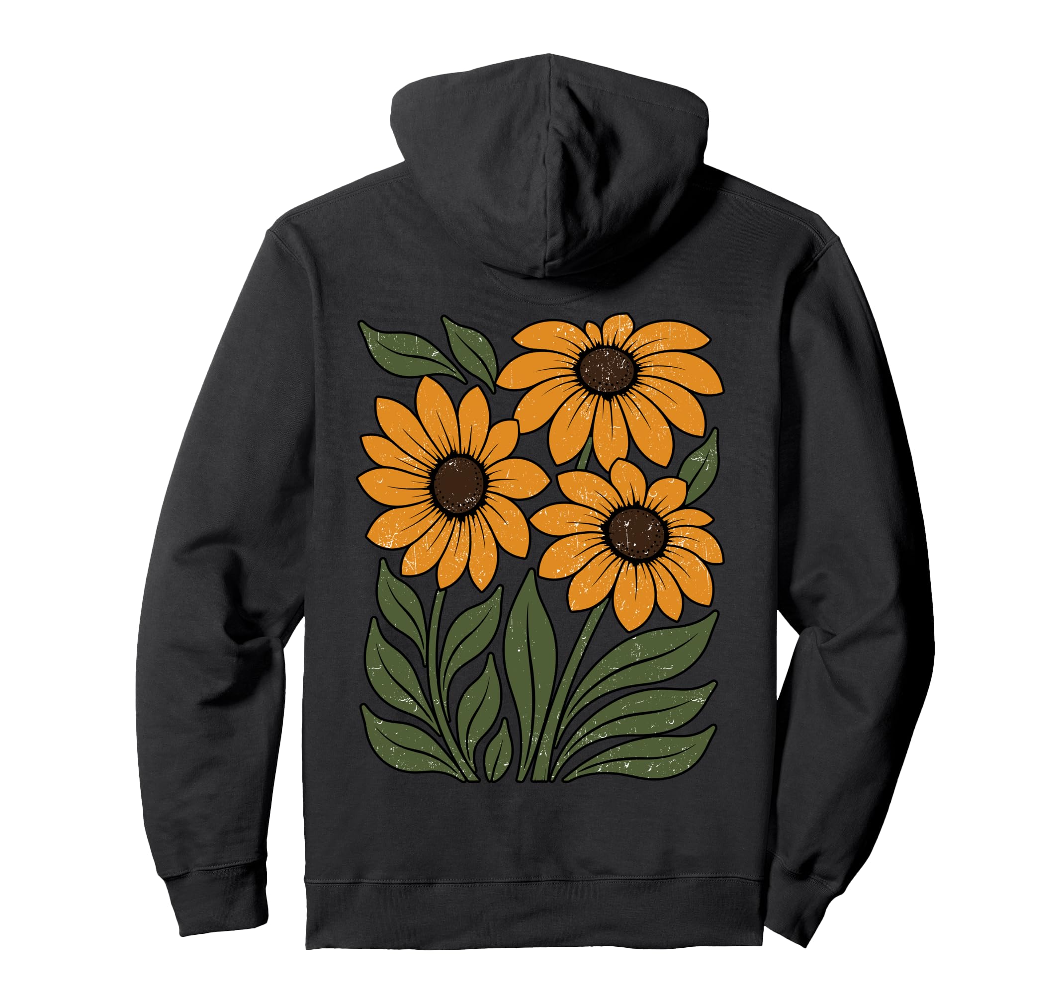 Sunflower Inspired Wildflower Nature Hoodie - Novelty Apparel Men Women - T-Shirt, Sweatshirt, Hoodie