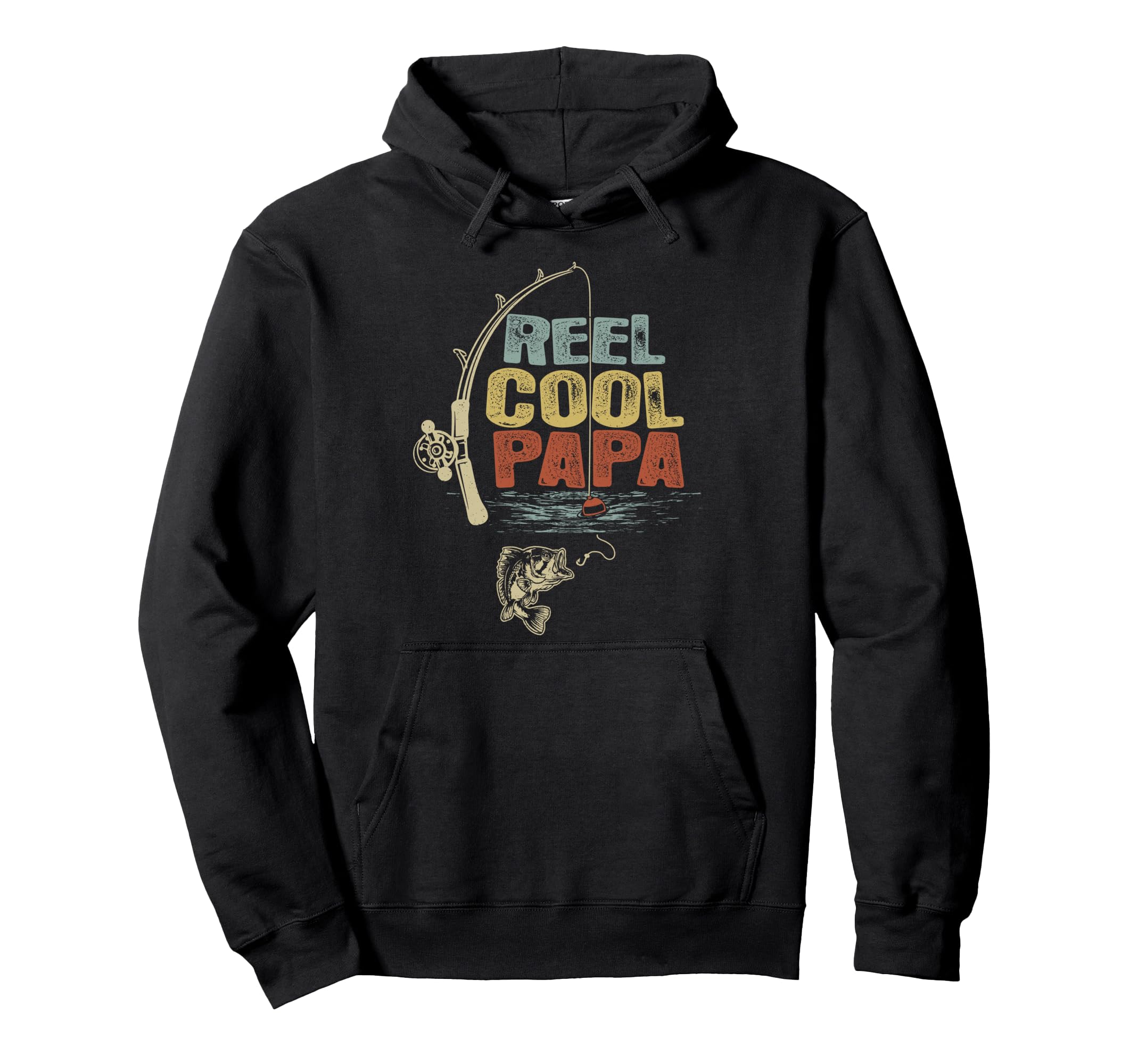 Funny Fisherman Reel Papa Hoodie - Graphic Print Unisex - T-Shirt, Sweatshirt, Hoodie