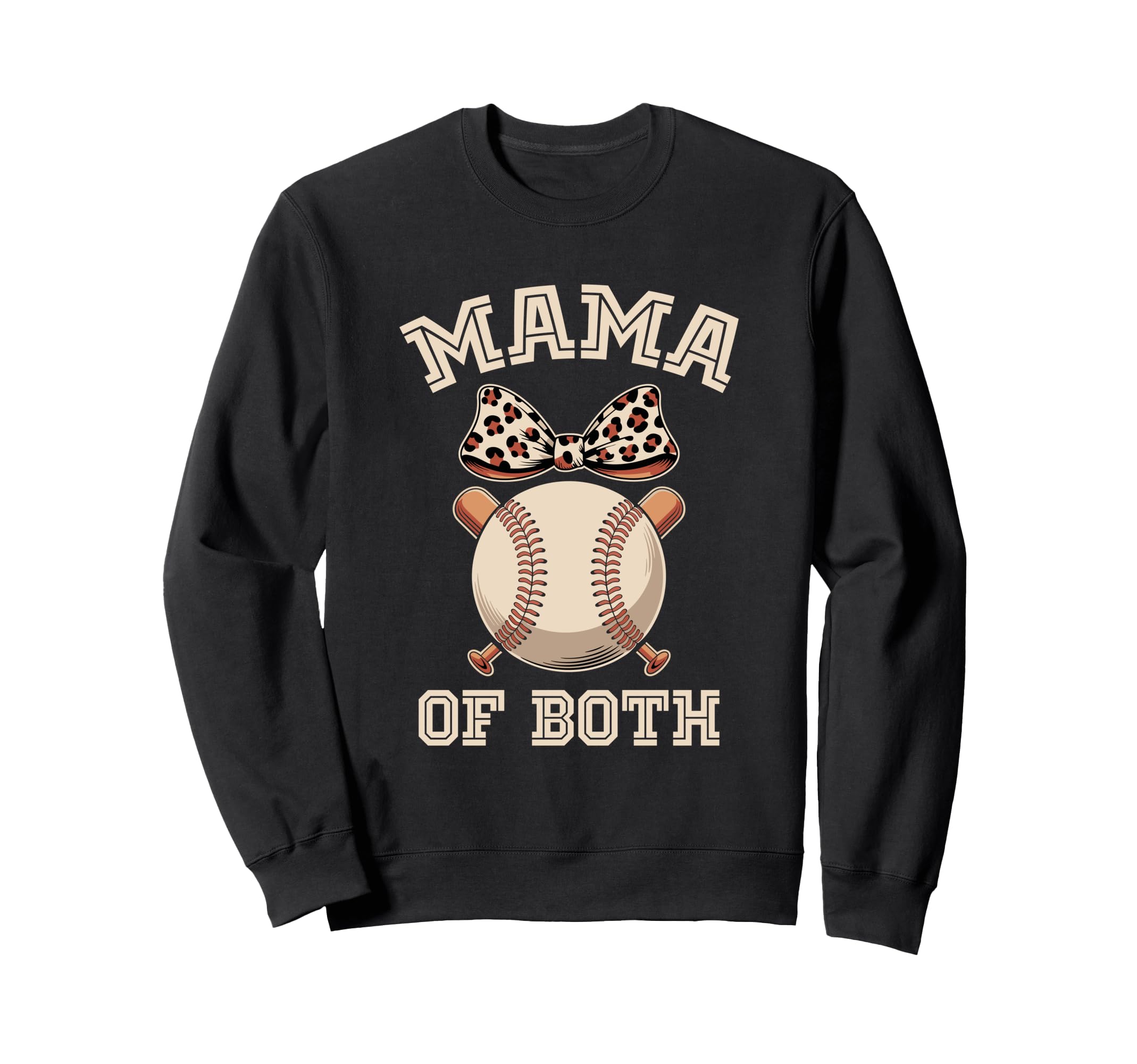 Leopard Mothers Day Mama Mom Both Sweatshirt - Custom Art Print Men Women - T-Shirt, Sweatshirt, Hoodie