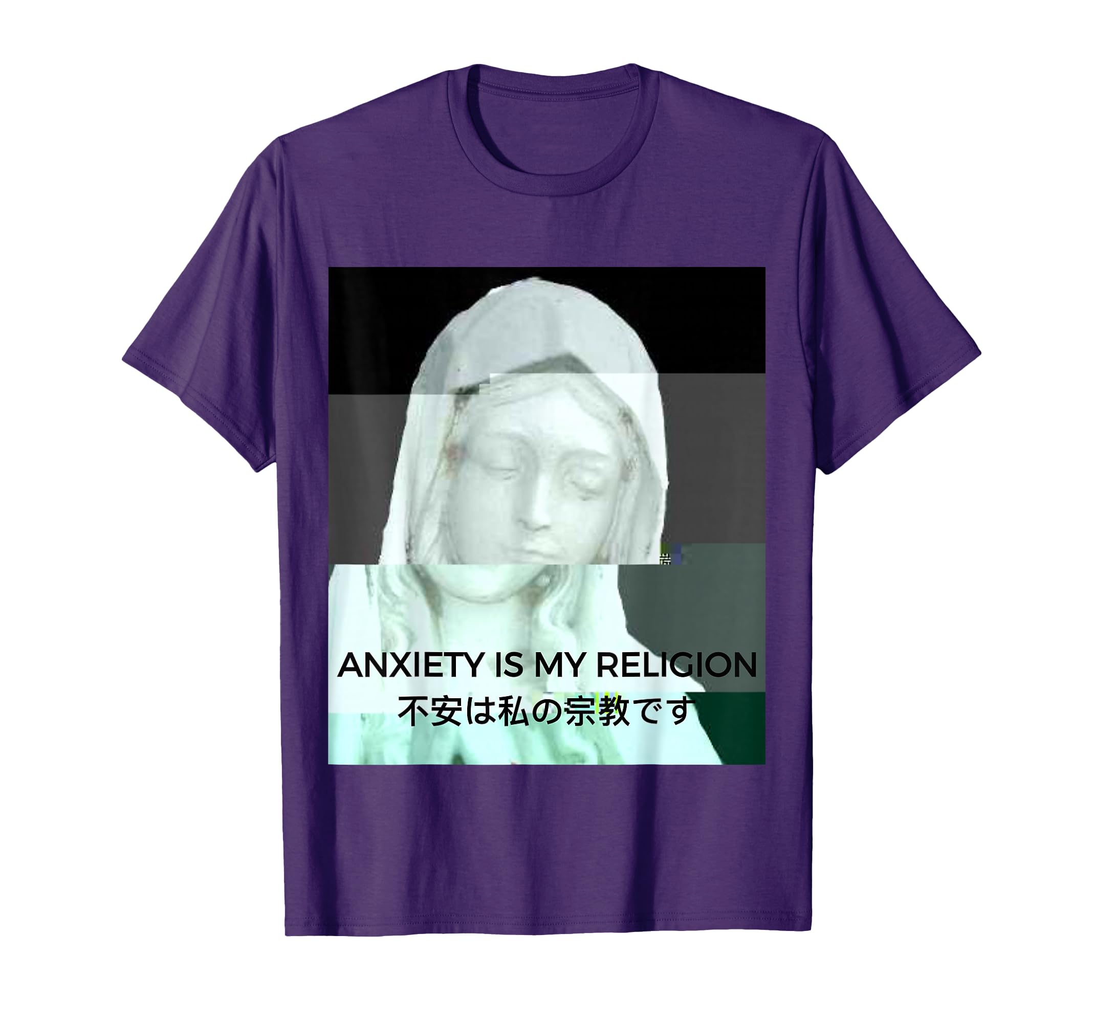 Anxiety Is My Religion Vaporwave T-Shirt - Custom Art Print Unisex - T-Shirt, Sweatshirt, Hoodie