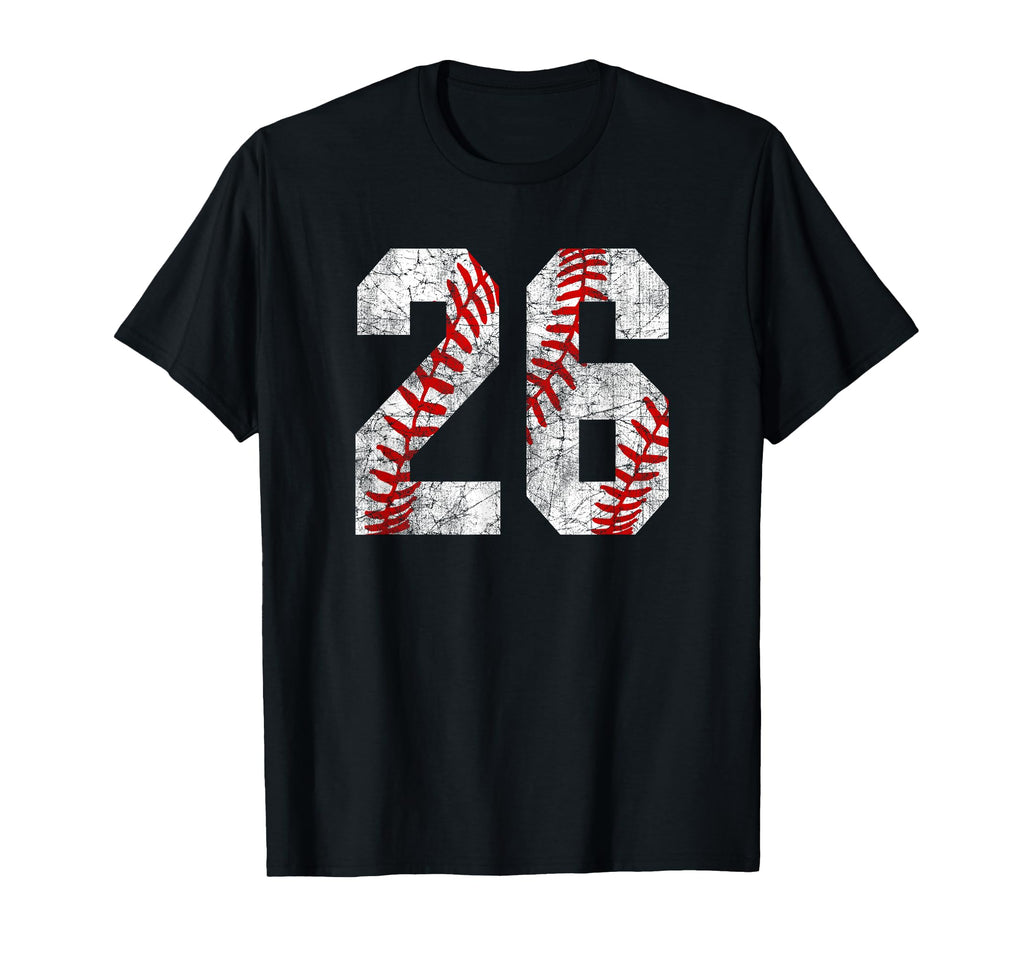Baseball Mom 26 Jersey Baseball T-Shirt - Aesthetic Graphic Men Women - T-Shirt, Sweatshirt, Hoodie