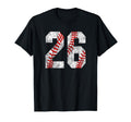 Baseball Mom 26 Jersey Baseball T-Shirt - Aesthetic Graphic Men Women - T-Shirt, Sweatshirt, Hoodie