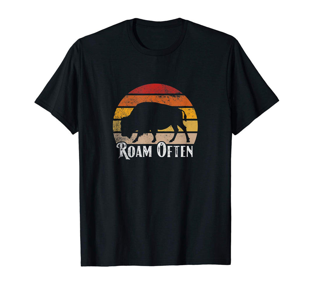 Adventure Roam Buffalo Sunset T-Shirt - Casual Everyday Wear for Adults - T-Shirt, Sweatshirt, Hoodie