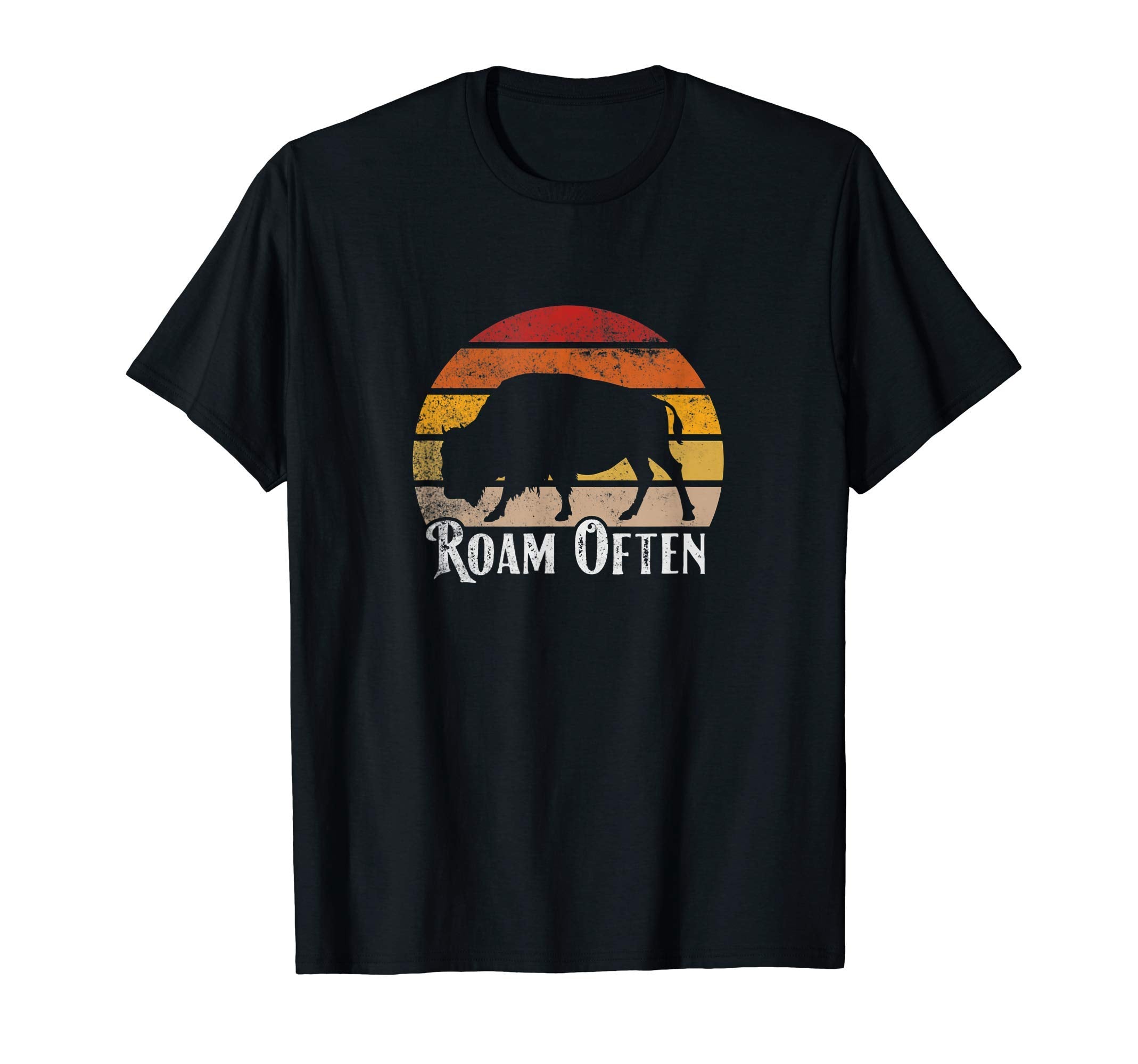 Adventure Roam Buffalo Sunset T-Shirt - Casual Everyday Wear for Adults - T-Shirt, Sweatshirt, Hoodie