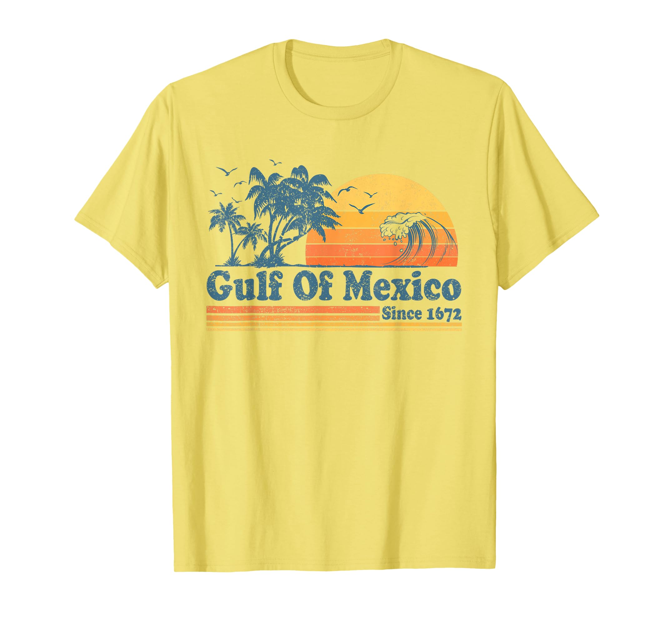 Gulf Mexico Since 1672 Beach Sunset T-Shirt - Streetwear Style Men Women - T-Shirt, Sweatshirt, Hoodie