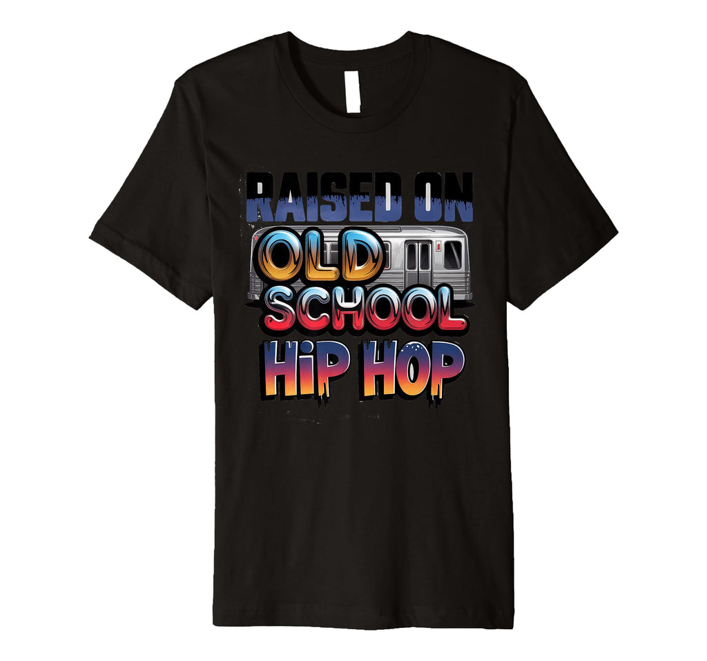 Raised Old School Hip Hop Cassette T-Shirt - Custom Art Print Men Women - T-Shirt, Sweatshirt, Hoodie