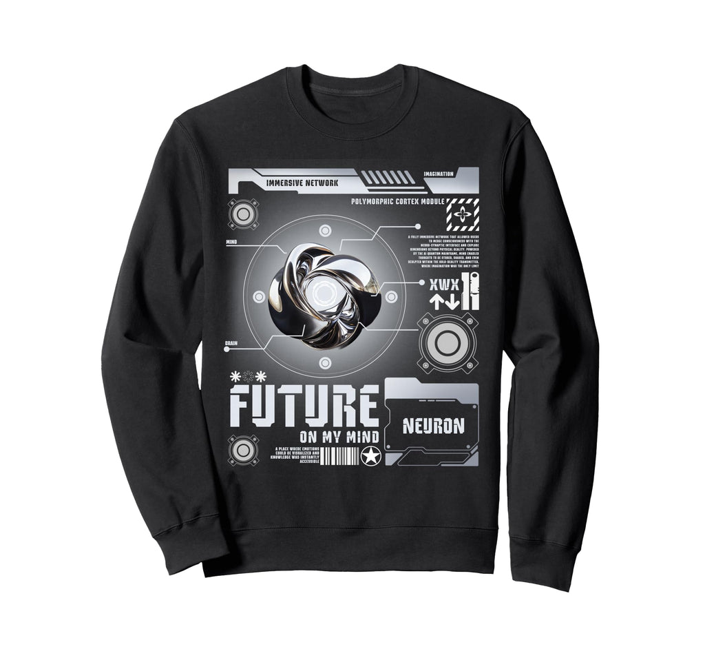 Y2K Future Bold Urban Graffiti Aesthetic Sweatshirt - Unique Graphic Unisex - T-Shirt, Sweatshirt, Hoodie