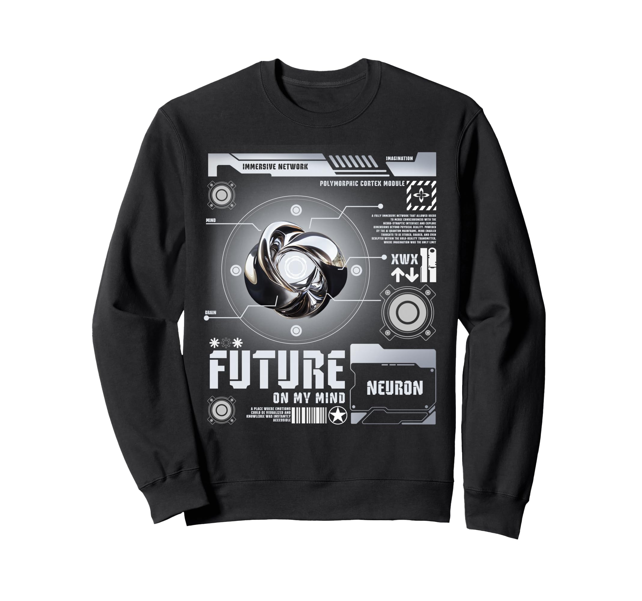 Y2K Future Bold Urban Graffiti Aesthetic Sweatshirt - Unique Graphic Unisex - T-Shirt, Sweatshirt, Hoodie