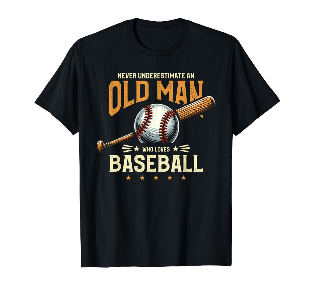 Baseball Player Dad Grandpa T-Shirt - Fun Novelty Design for Adults - T-Shirt, Sweatshirt, Hoodie