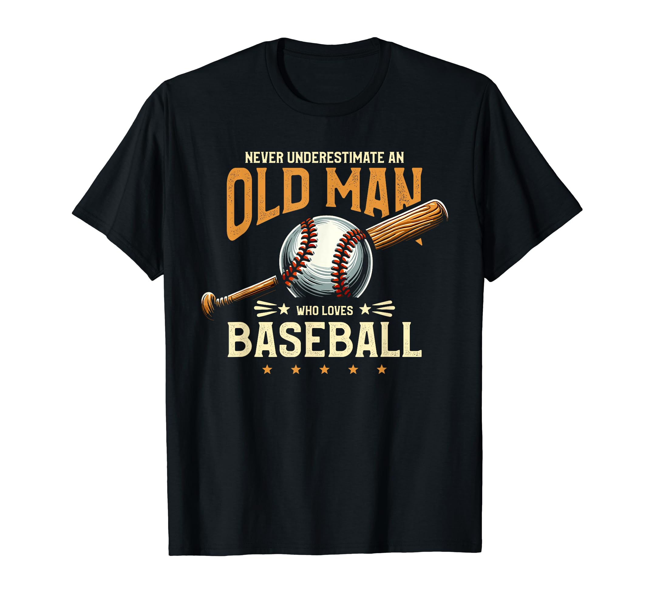 Baseball Player Dad Grandpa T-Shirt - Fun Novelty Design for Adults - T-Shirt, Sweatshirt, Hoodie