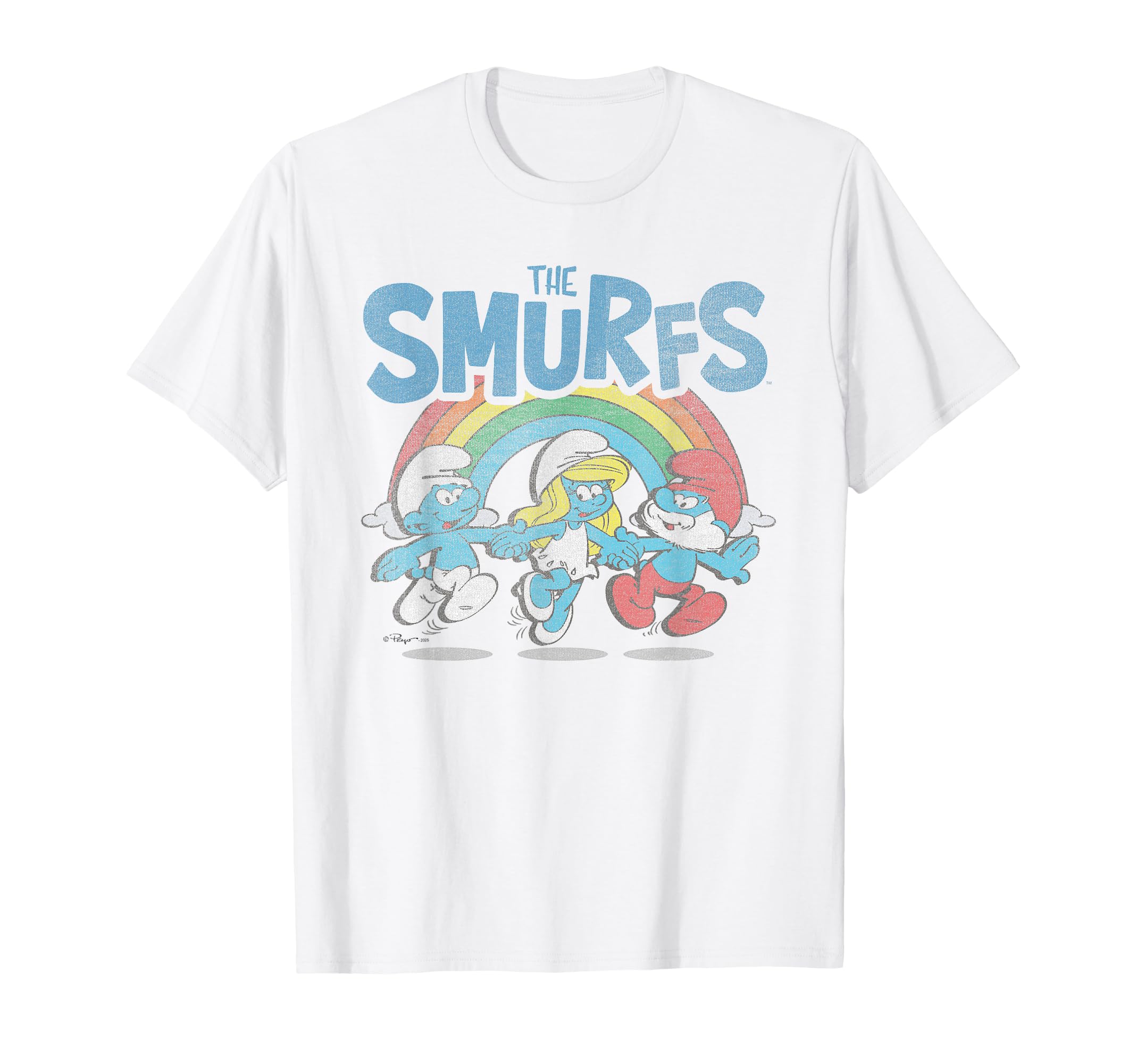 Smurfs Rainbow Characters Cartoon T-Shirt - Novelty Apparel Unisex - T-Shirt, Sweatshirt, Hoodie