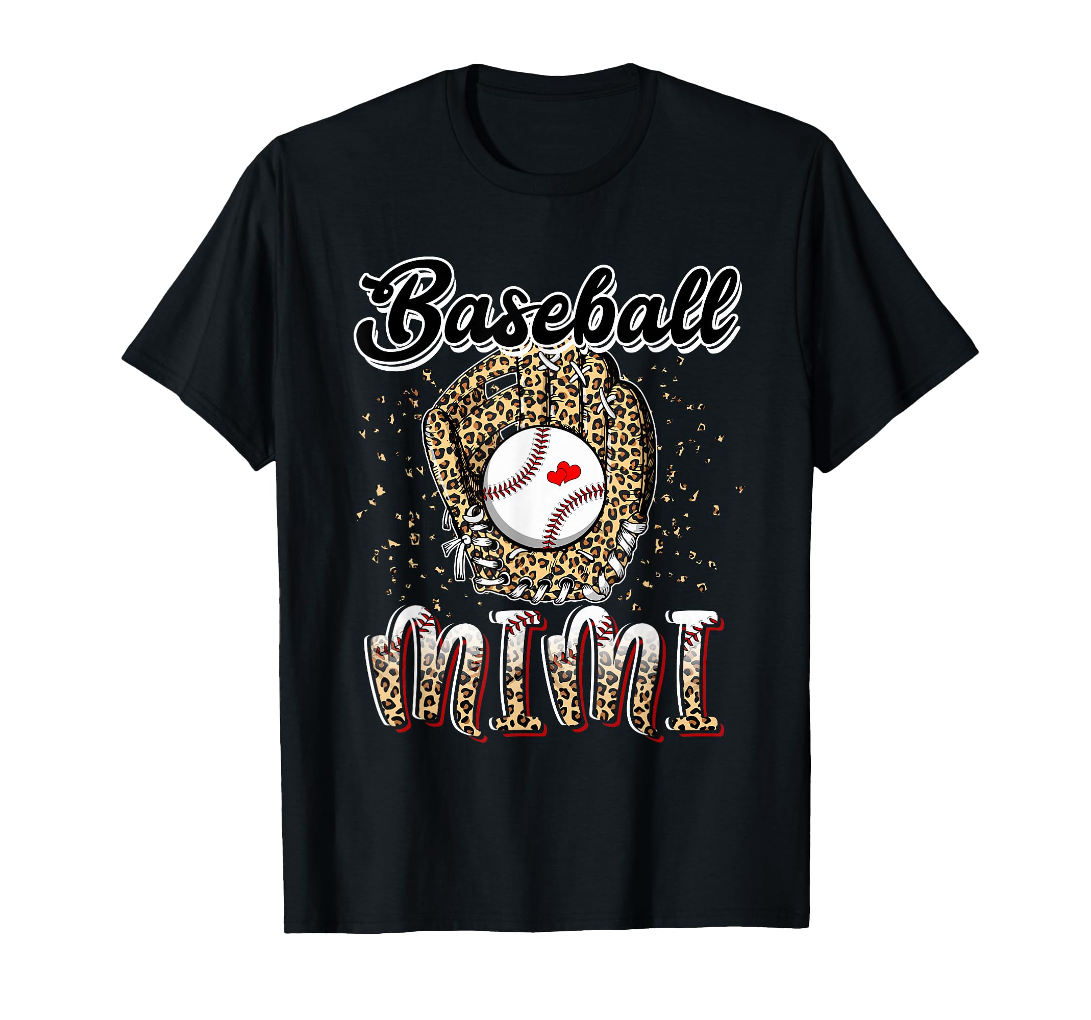 Baseball Mimi Leopard Game Day T-Shirt - Unique Graphic for Adults - T-Shirt, Sweatshirt, Hoodie