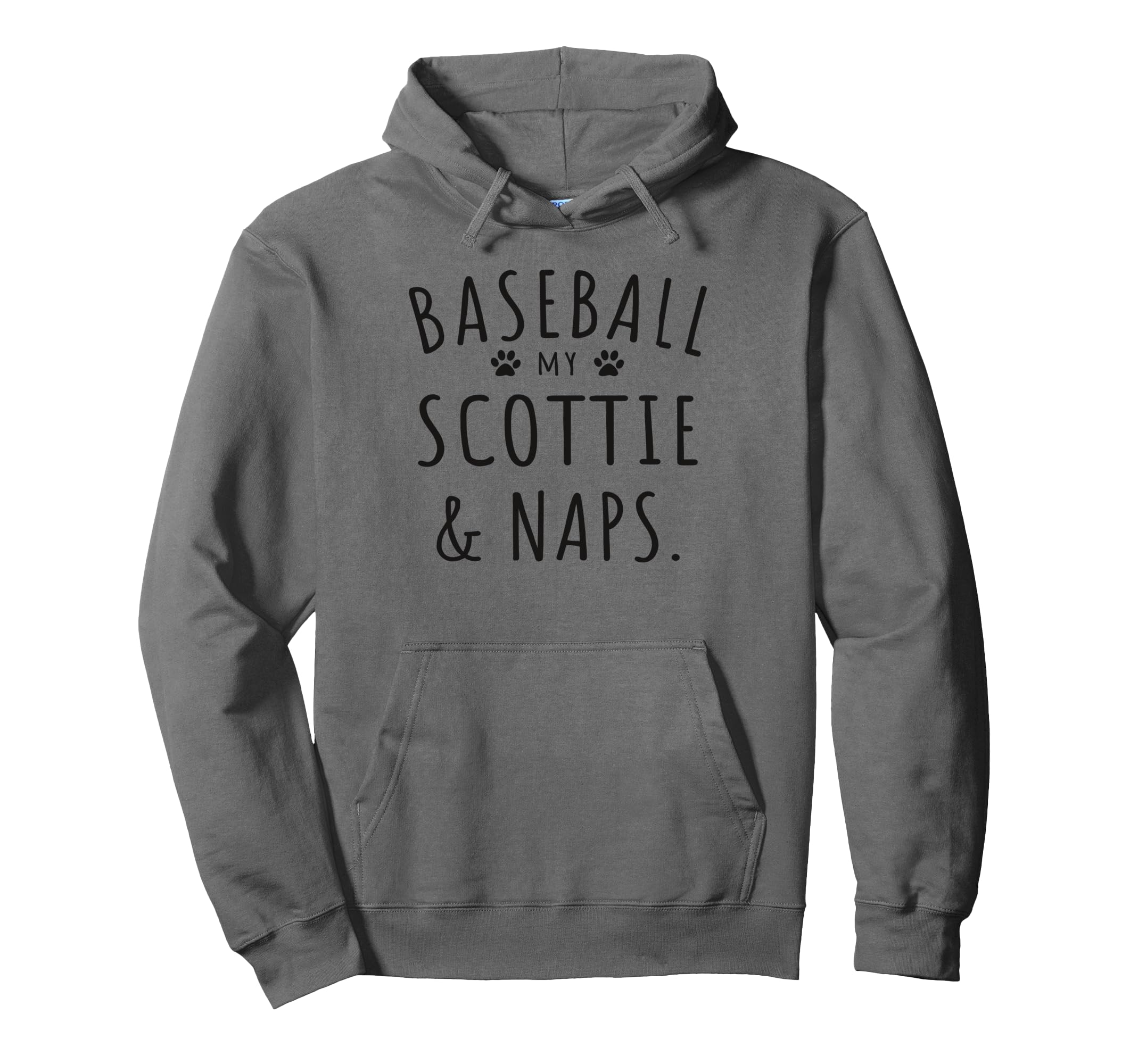 Baseball My Scottie Naps Funny Hoodie - Minimalist Print for Adults - T-Shirt, Sweatshirt, Hoodie