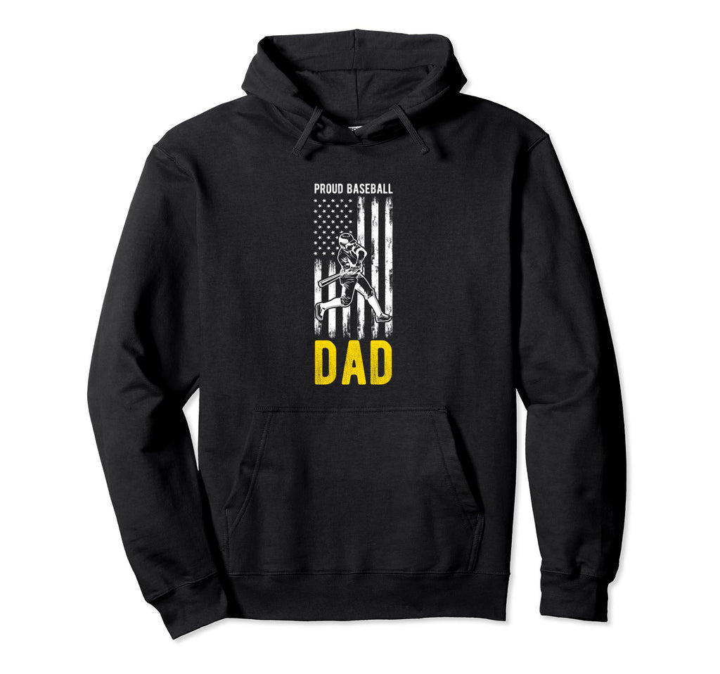 Proud Baseball Dad Family Team Coach Hoodie - Custom Art Print Unisex - T-Shirt, Sweatshirt, Hoodie