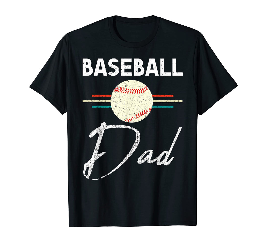 Baseball Dad Fathers Day Sports Proud T-Shirt - Custom Art Print Unisex - T-Shirt, Sweatshirt, Hoodie